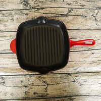 more images of Square enamel cast iron pan