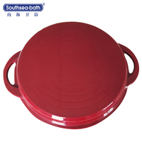 more images of cookware manufacture enamel Dual cast iron pot