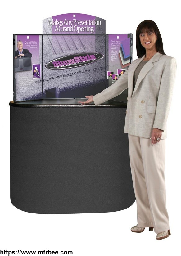 Table Top Banner | ShowStyle Briefcase Display at Trade Show Display Pros