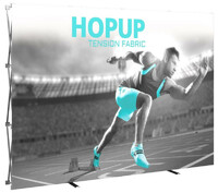 Hopup 10' Tension Fabric Pop-Up Display | Perfect For Trade Shows