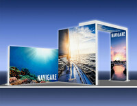 Lucid Navigare SEG Backlit Display | Stunning Trade Show Displays