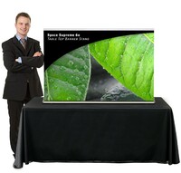 Stand Tall With The Space Supreme Table Top Retractable Banner Stand