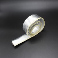 Aluminum Foil Coated Fiberglass Heat Reflective Sewn Sleeve