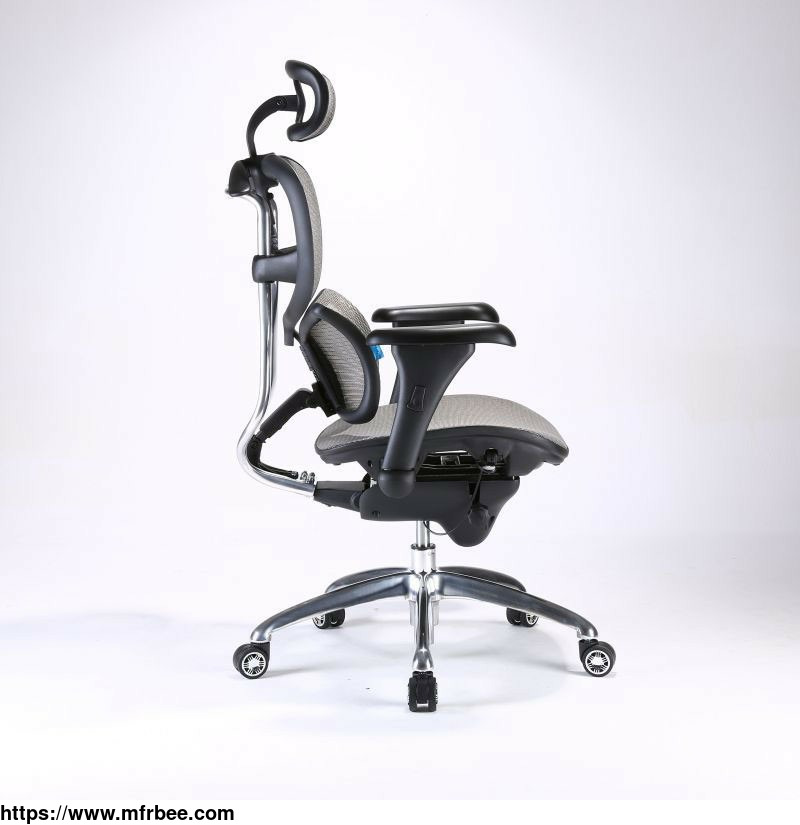 Sihoo B7 Grey Ergonomic Adjustable Drafting Fabric Manager Office Chair