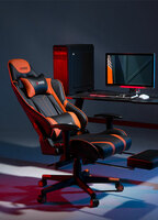 Sihoo G10B Black Orange Ergonomic Gaming Chair With Lumbar Support Adjustable Arms