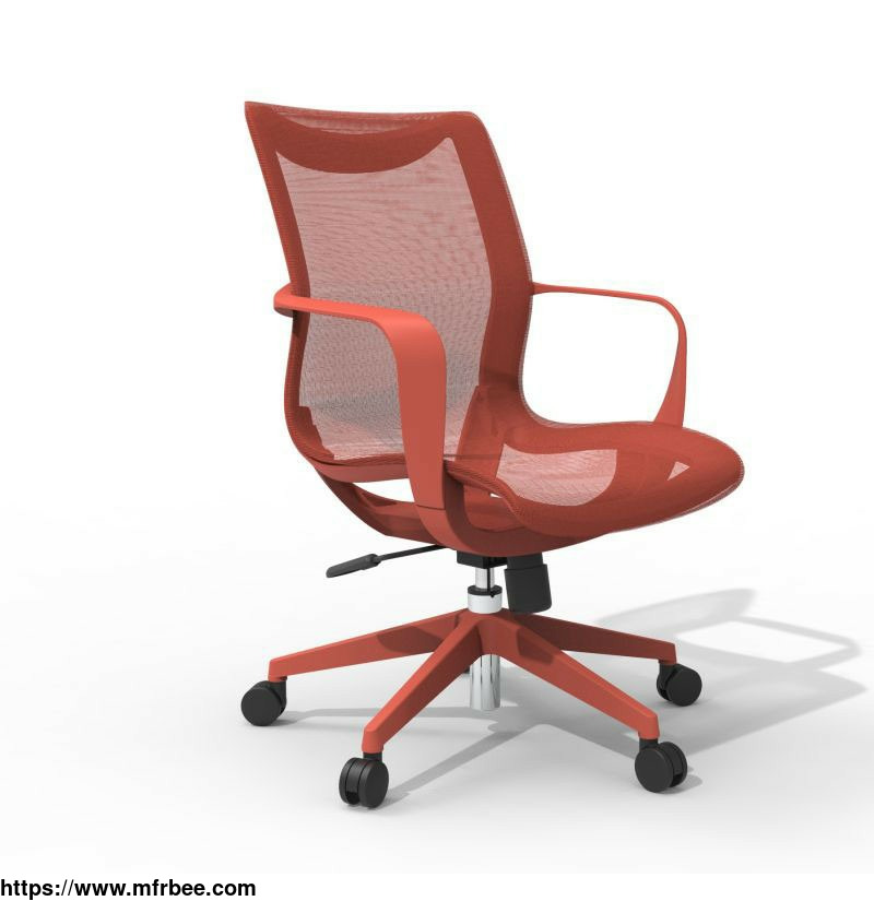 sihoo_m77c_ergonomic_red_small_size_whole_mesh_reception_office_chair