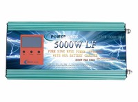 LF 5000W Pure Sine Wave Power Inverter DC 12V to AC 220V/230V/240V,with LCD display, 80A Charger