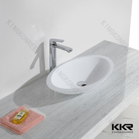 more images of Kingkonree high quality solid surface bathroom wash basin