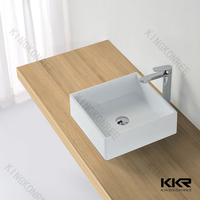 more images of Kingkonree high quality solid surface bathroom wash basin