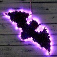 Halloween Decoration 12 inch SMD lighted wire  in Bat style KF110075-12"