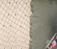 more images of Light type chain link plastering mesh - galvanized or black mesh
