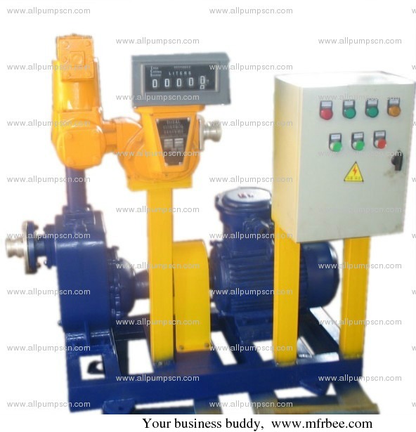 self_priming_oil_pump_with_control_panel_and_flow_meter_