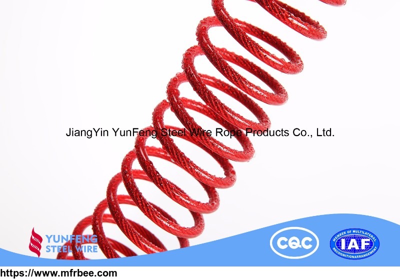 304_316_316l_stainless_steel_black_red_yellow_blue_white_pu_coated_steel_wire_rope