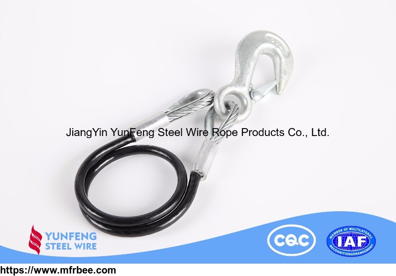 hot_dip_galvanized_coated_with_pu_high_carbon_steel_wire_rope_for_aviation