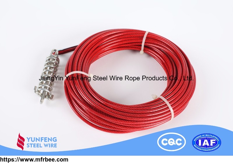 hot_dip_galvanized_black_white_red_blue_yellow_pu_coated_fatigue_resistant_steel_wire_rope_for_aviation