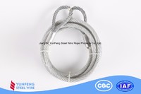 Copper Plating Transparent PU coated High Carbon stronger pull Steel Wire Rope