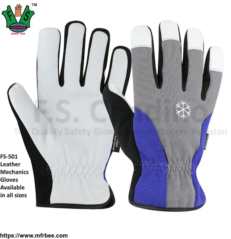 Leather Mechanic Gloves - CE Approved Mechanic Gloves