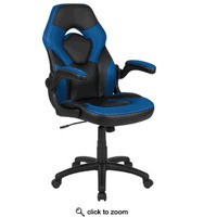 X10 Gaming/Task Ergonomic Adjustable Swivel Chair with Flip Up Arms