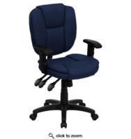 more images of Mid Back Fabric Multifunction Ergonomic Task Office Chair | BEST PRICE SEATING