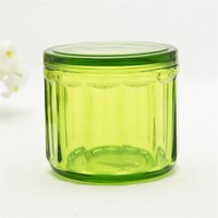 more images of Hand Made Round Glass Storage Jar With Lid