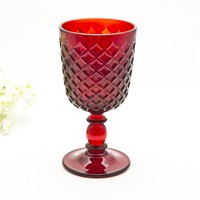 more images of Colored red diamond crystal glass/ colored glass goblet /glass cups for wine