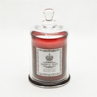 more images of hotsale great qulaity crafted hand made red colored glass candle holder with cover