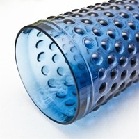 400ml hobnail grain blue colored bigger size glass tumbler/blink max glass cup