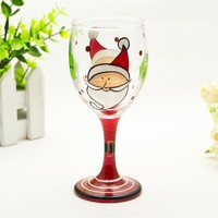 more images of Good Quality Hot Sale Glass Christmas Cup with Hand drawing For Ornament