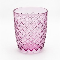 more images of Gridding hotsale colored glass water cup and wine glass,glass cups for wine