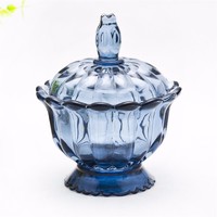 more images of Colorful Glass Storage Featured Home Decor Glassware Christmas Candy Jar