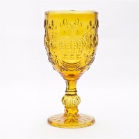 more images of Instock colored wine glass goblet/glass stemware/wine black glass goblet