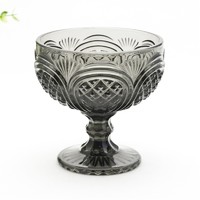 more images of Black glass ice cream bowl for dessert bowl and ice cream