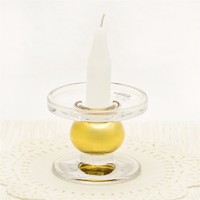 more images of luxury style pillar gold-plating glass candlestick holder wholesaler