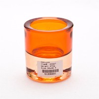 Cylinder decorative mini glass tealight candle holder