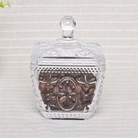more images of wholesale glass clear candy jars/ candy storage with lid
