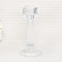 Clear candelabra glass candlestick crystal candle holder candelabra
