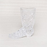 more images of 50ml boot shape decorative beautiful clear glass with embossed