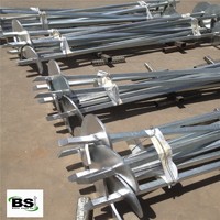 more images of steel screw piles manufacture