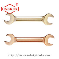 non sparking tools beryllium copper or aluminum bronze double open end spanner