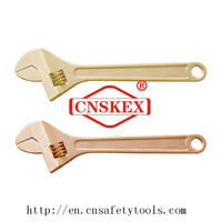 more images of non sparking tools berylium copper or aluminum bronze adjustable wrench spanner