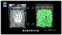 Luminous water absorbent beads