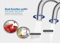 2 flow water saving brass faucet aerator