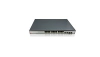 26-Port PoE Switch with 24 PoE Ports and 2 Gigabit Combo Ports