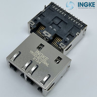 INGKE YKGD-821209NL Direct Substitute 7-1840547-2 1000Base-T 1x2 Ports Tab Down RJ45 Female Connector