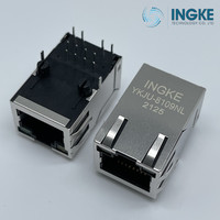 INGKE YKJU-8109NL Direct Substitute J1012F21CNL 10/100Base-T RJ45 Ethernet Connector Tab Up with LED