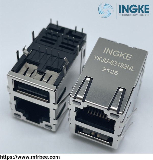 ingke_ykju_63192nl_direct_substitute_0821_1x1t_36_f_1_port_100_base_t_rj45_with_usb_magnetic_jack_connectors