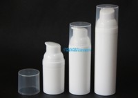 White airless bottle, airless pump bottle, airless lotion bottle