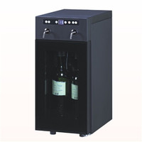 2 bottles wine cooler dispenser, wine refrigerator