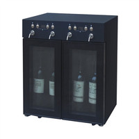 more images of 4 bottles wine cooler dispenser, wine refrigerator