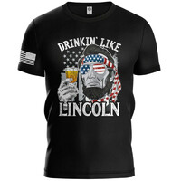 more images of Drinkin' Lincoln Men’s Patriotic Shirts | Military Inspired Tee